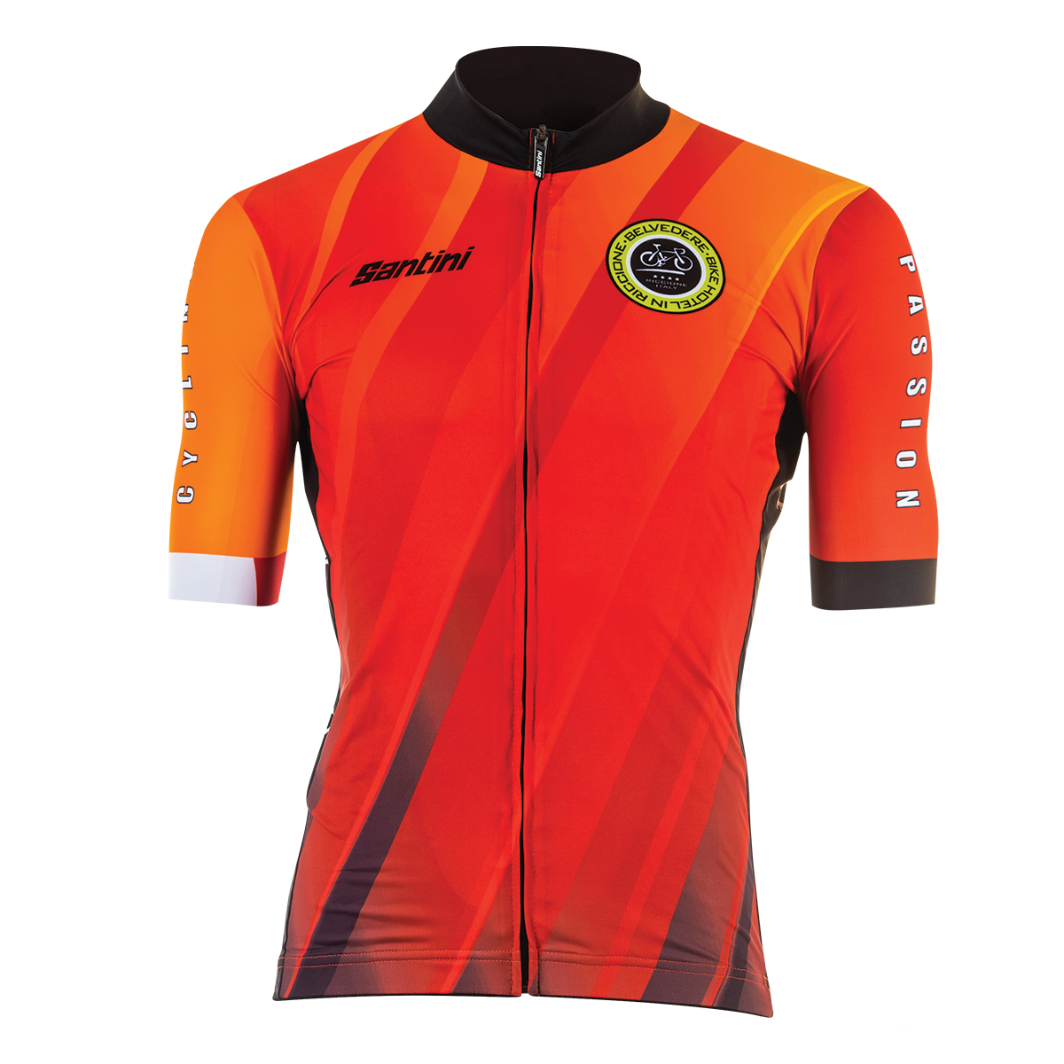 Santini Arancione cycle top with short sleeves