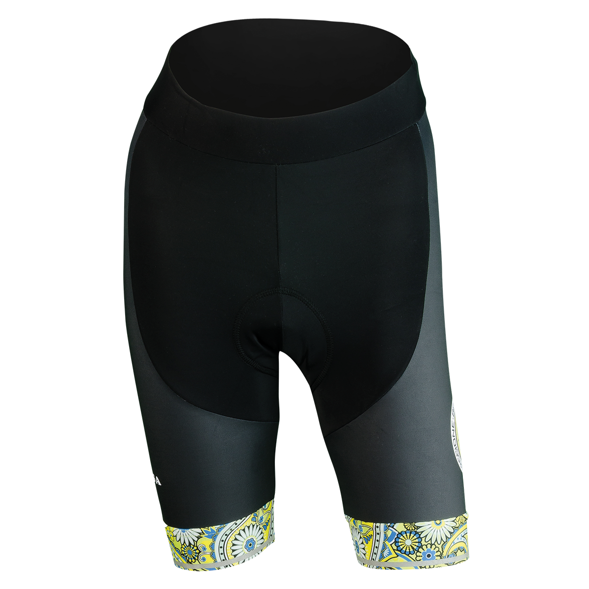 Green Paisley women shorts without bibs by Belvedere Riccione