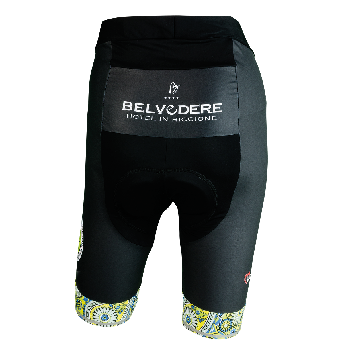 Green Paisley women shorts without bibs by Belvedere Riccione